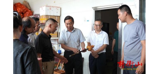 戴新賢在縣民族樂(lè)器制作協(xié)會(huì)調(diào)研時(shí)強(qiáng)調(diào)，振興民族樂(lè)器產(chǎn)業(yè)奏響了衡山發(fā)展的最強(qiáng)音。